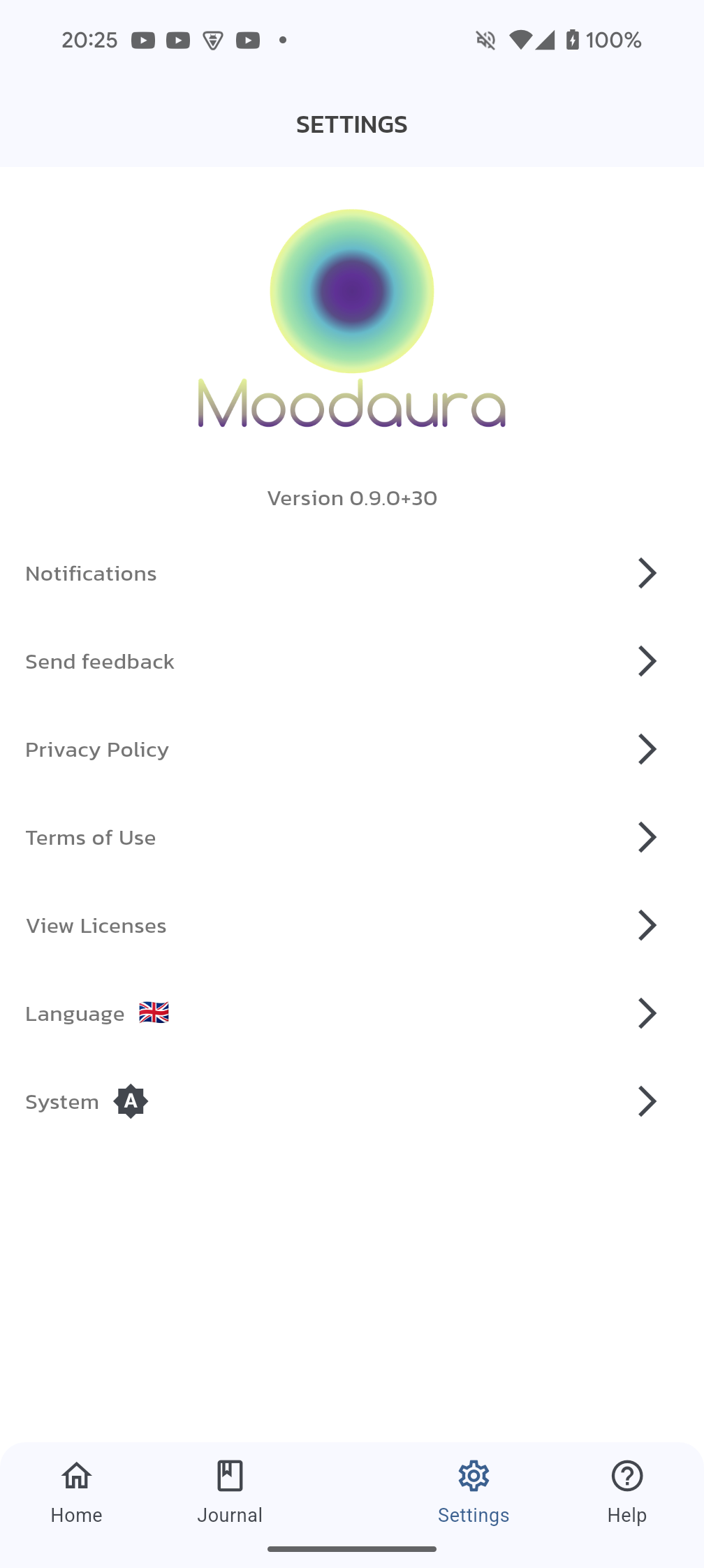Moodaura tag management interface
