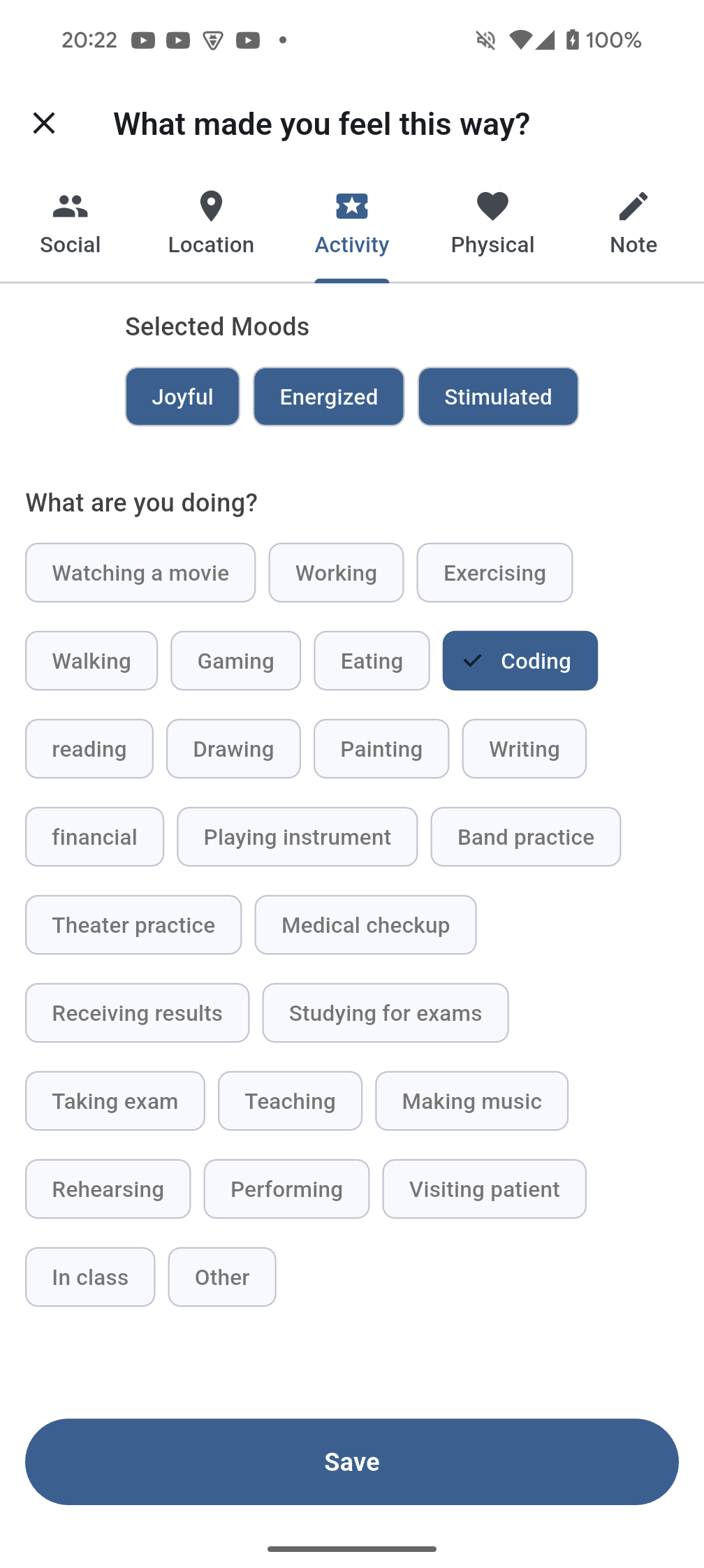 Moodaura theme settings options
