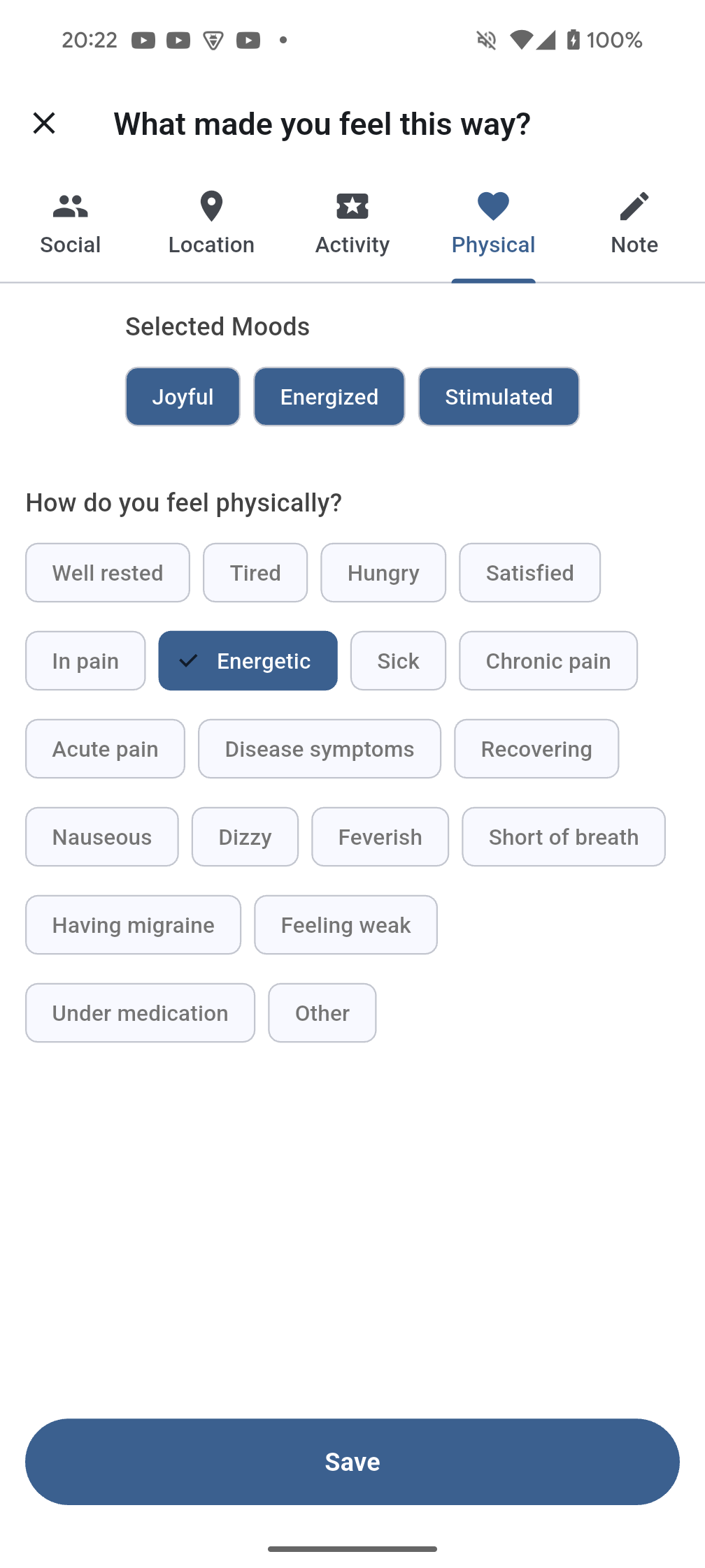 Moodaura smart notifications example
